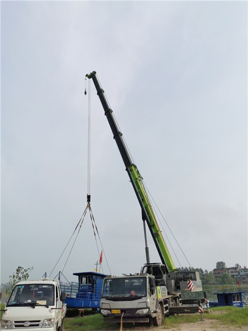 榆次区桥梁建设吊装案例